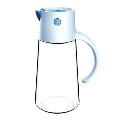 Picture of Hulk automatic opening and closing glass oil pot kitchen leak-proof oil tank with lid seasoning bottle vinegar bottle oil bottle factory outlet