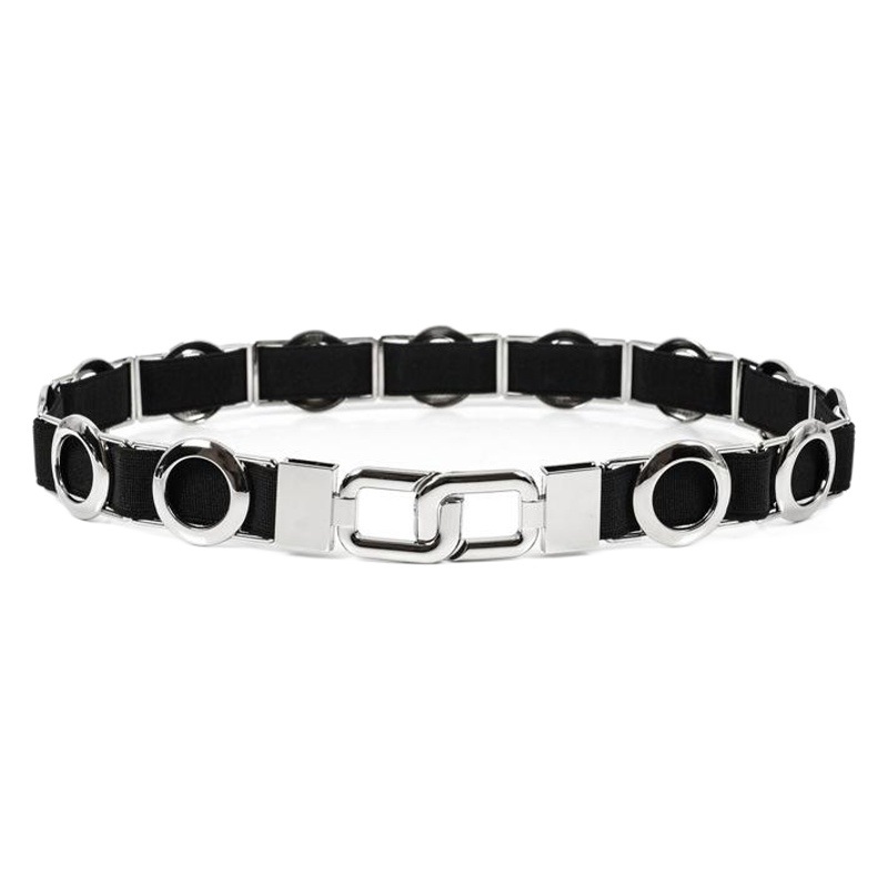 Spring and summer new elastic wide belt Women's decorative matching skirt fur slim waist belt all-match