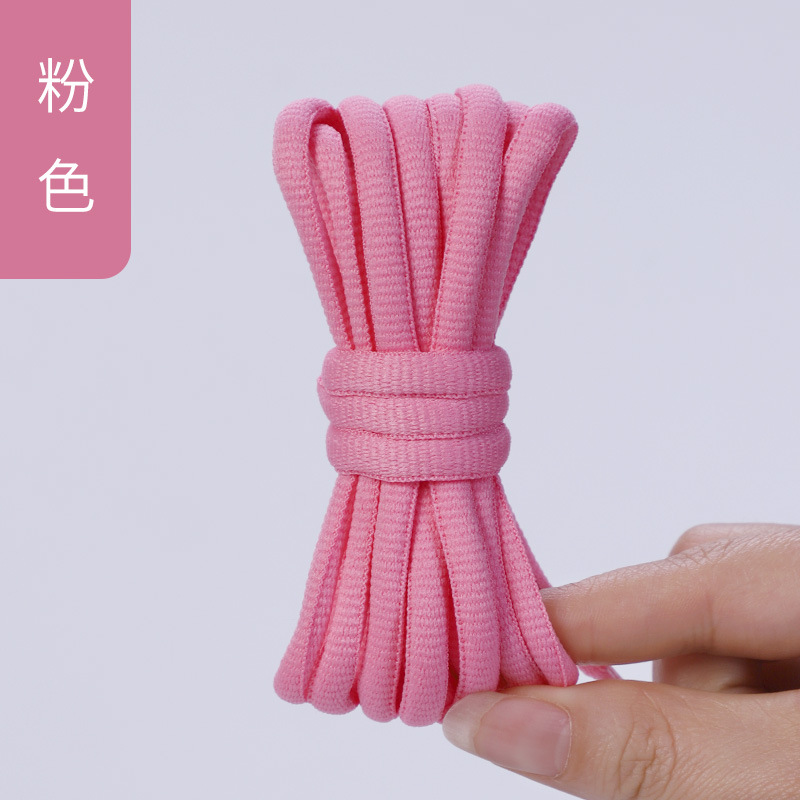 Picture of Wild elephant wholesale semicircle shoelace basketball shoes sneaker casual shoes shoelace black and white blue color oval shoelace rope