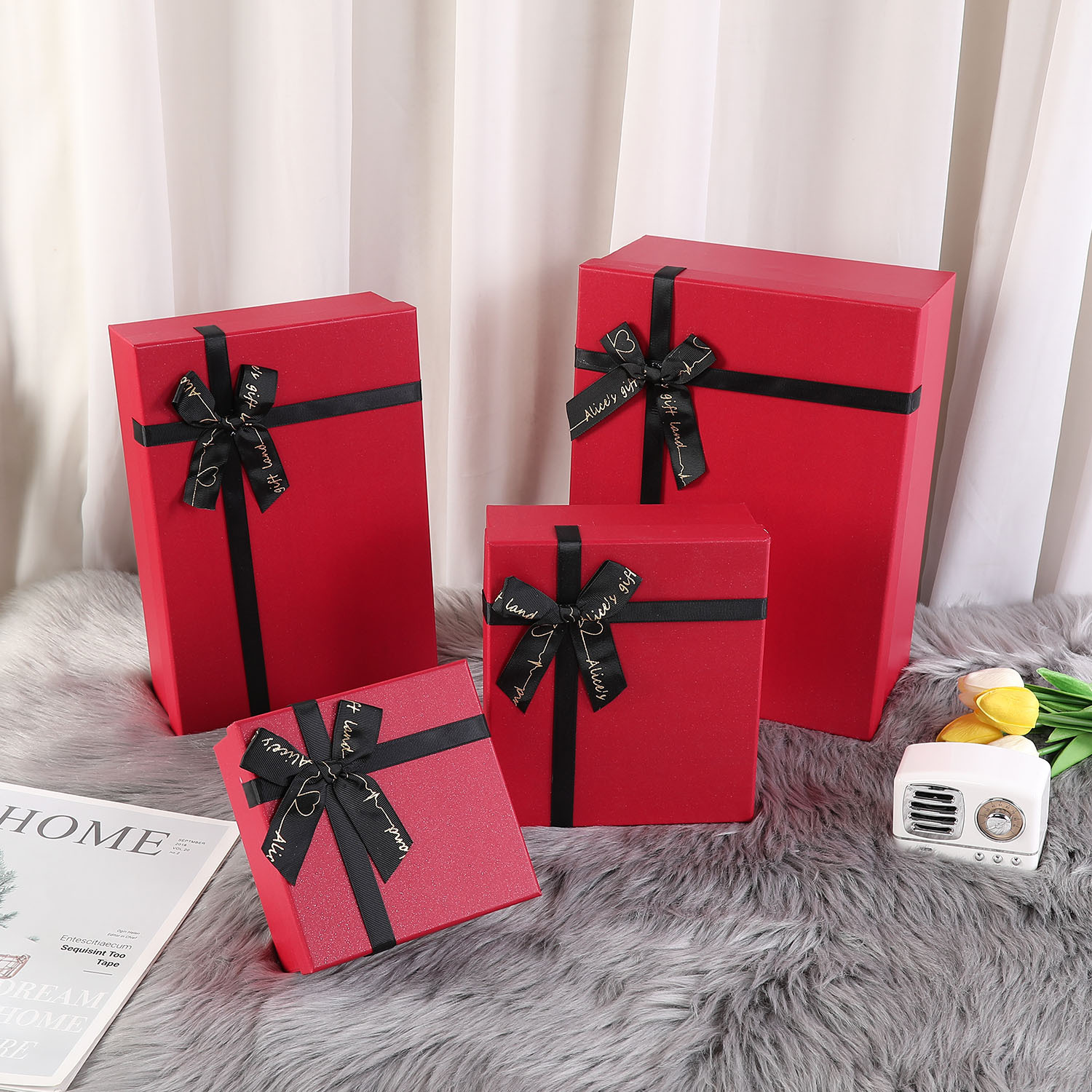 Picture of Hand gift box towel gift box thermos cup gift box heaven and earth cover packaging box wedding companion factory spot wholesale