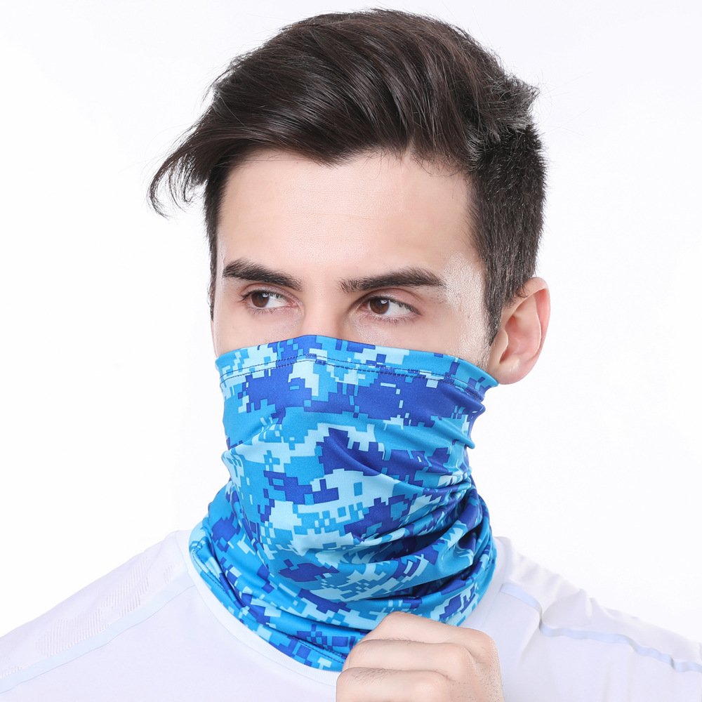 Picture of Amazon Cycling Ice Silk Mask Outdoor Sun Protection Versatile Magic Headscarf Men's and Women's Sports Multi-Functional Neck Scarf