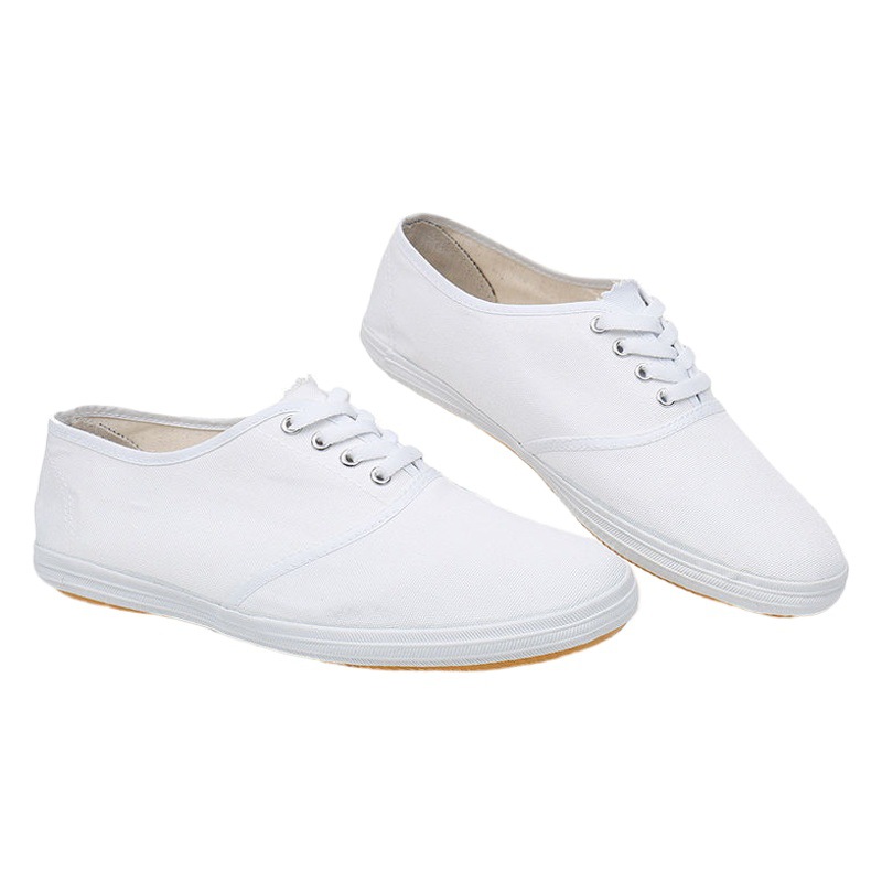 2025 New Unisex Single-layer Shoes Work Shoes Casual Lazy People's Elastomer Canvas Slip-on White Labor Shoes