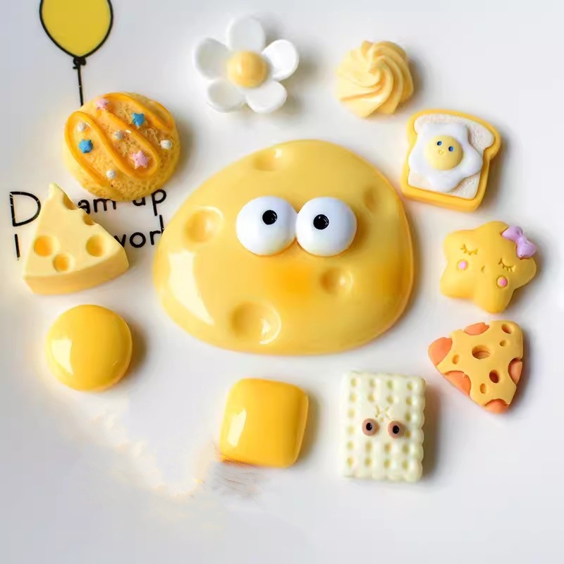 Crocs Accessories Shoe Flower DIY Detachable Fun Cartoon Cute Cheese Garden Shoe Decorative Buckle Shoe Buckle
