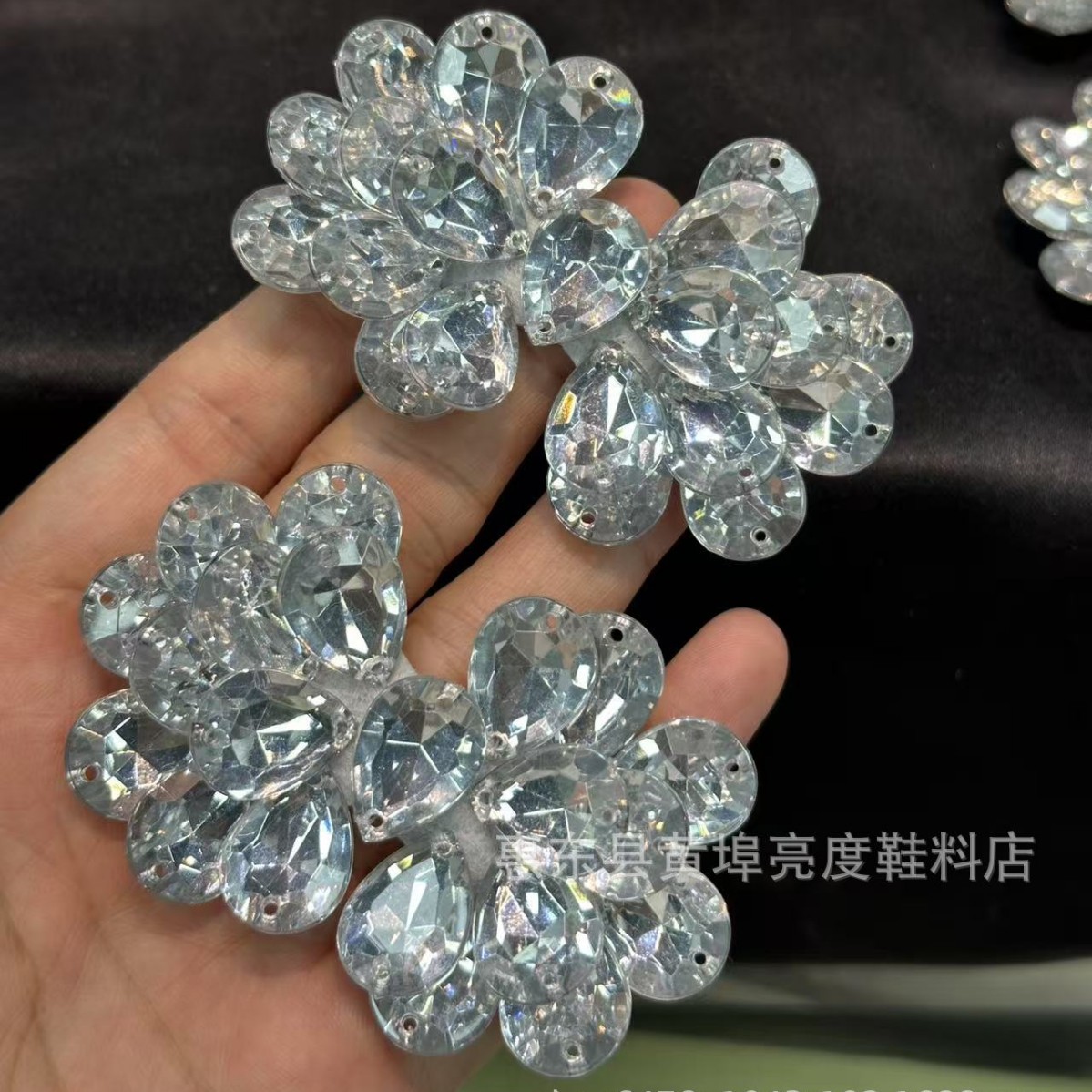 Elegant Choice, New Versatile Detachable Crystal Bow High Heels, Shoe Buckles, Shoe Flower Accessories Wholesale
