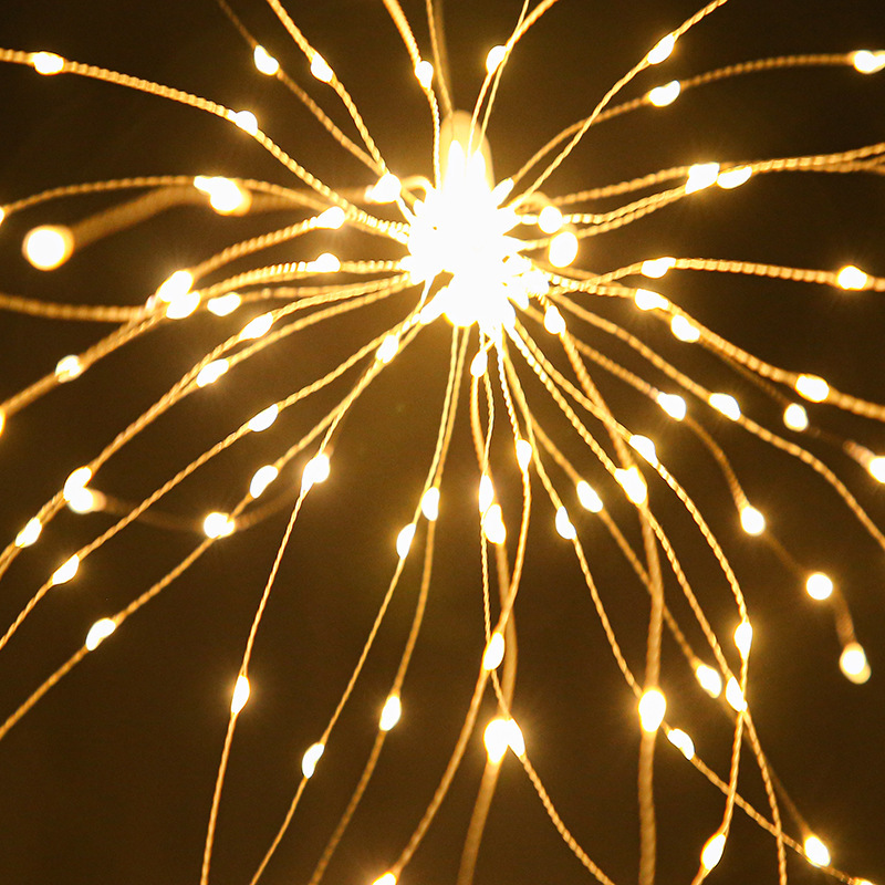 led fireworks lights star lights landscape courtyard room decorative lights solar dandelion copper wire lights explosion lights