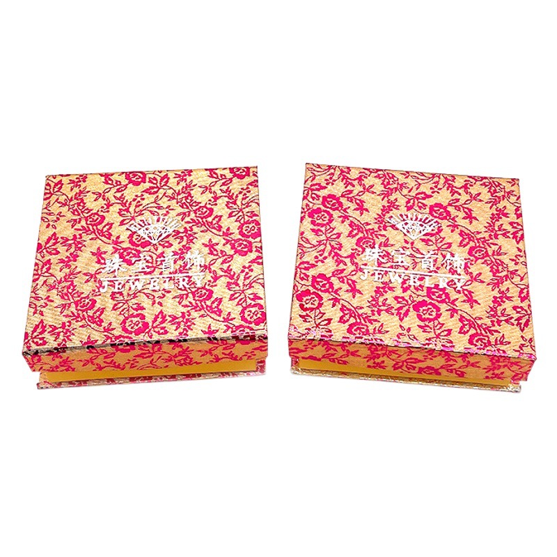 Gold flower bracelet box jewelry packaging box bracelet box printing bracelet carton jewelry Jade storage Buddha beads box