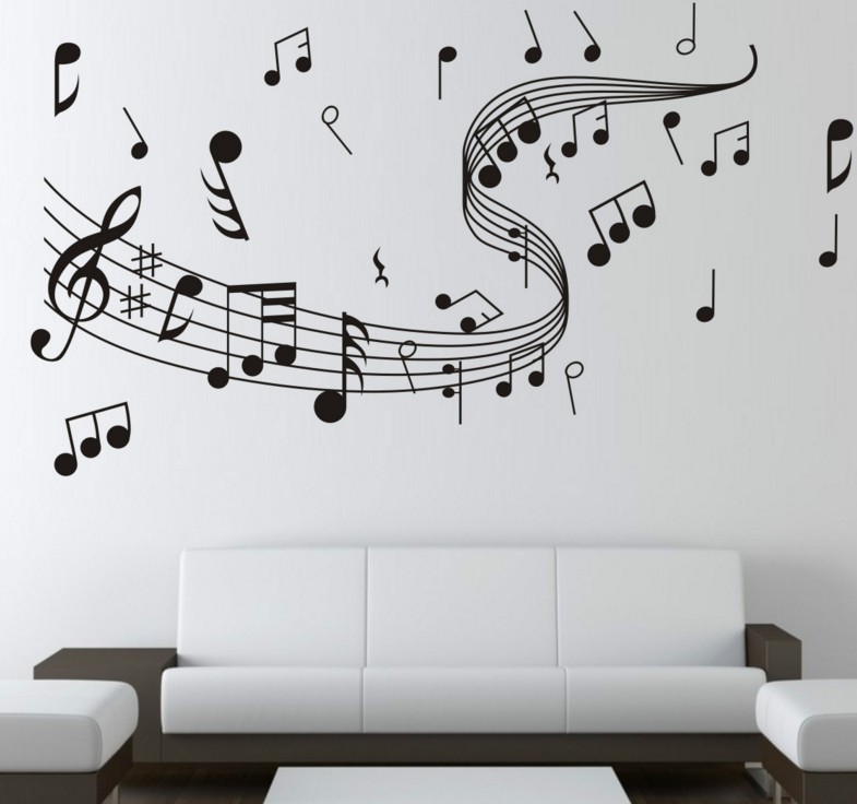 Picture of Music note 0855 Amazon ebay hot sale special price new carved decorative DIY wall stickers
