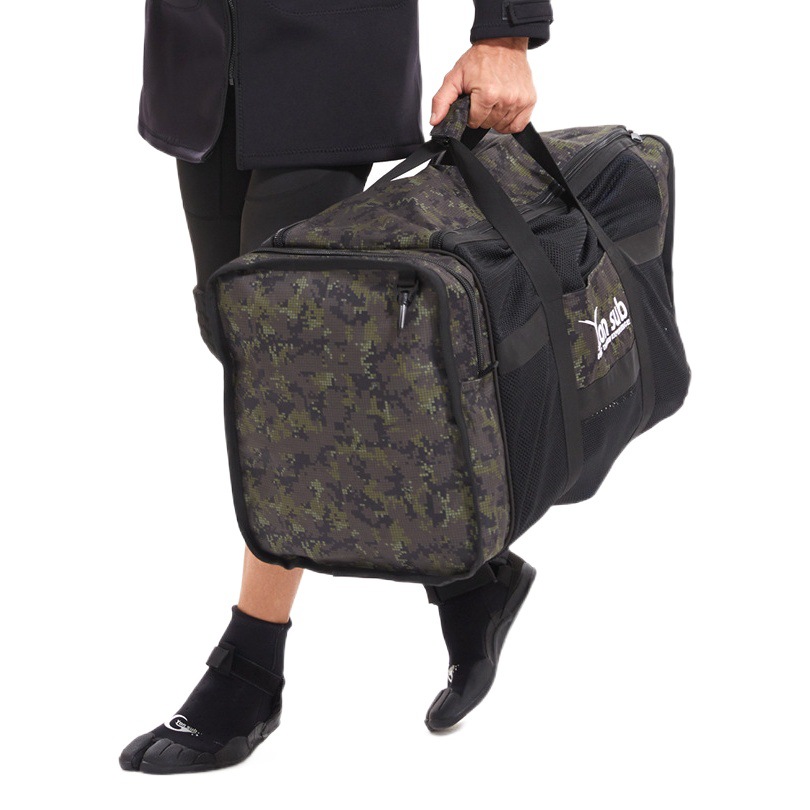 Diving Equipment Bag Camouflage Large-Capacity Equipment Storage Mesh Bag Portable Equipment Bag Fin Storage Bag Deep Diving Supplies