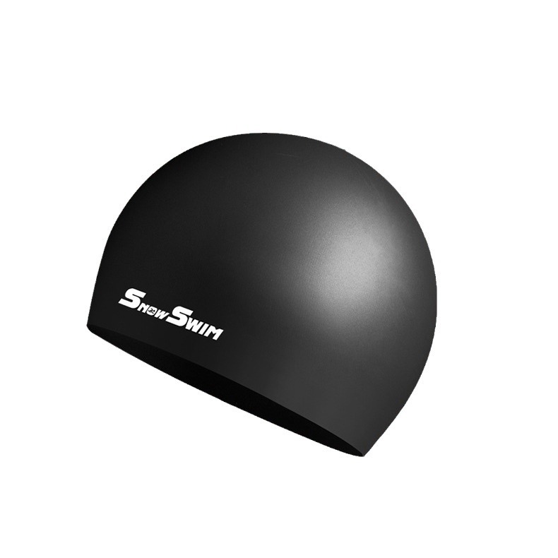 Picture of Adult silicone swimming cap men's and women's solid color Jie Jia same color color plus size Swimming cap manufacturer in stock plus LOGO