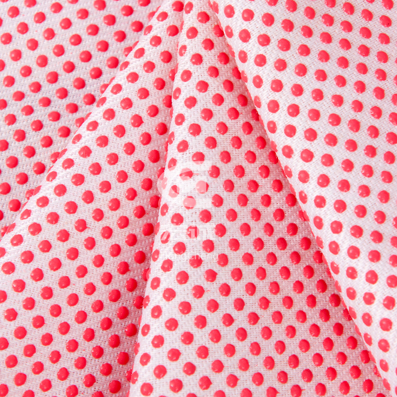 Picture of pvc red polka dot non-slip gloves fabric sofa mattress home dispensing tape car seat cushion anti-slip fabric