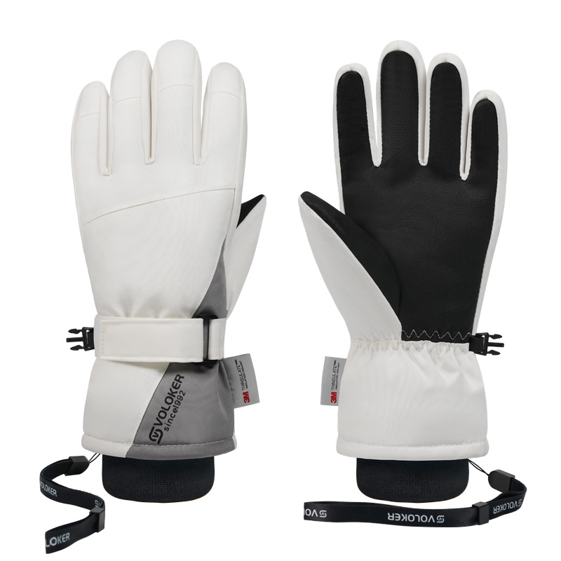 Picture of Warm Fleece-Lined Ski Gloves, Autumn and Winter Gloves, Cycling Gloves, Women's Touch Screen Gloves, Men's Cross-Border Wholesale