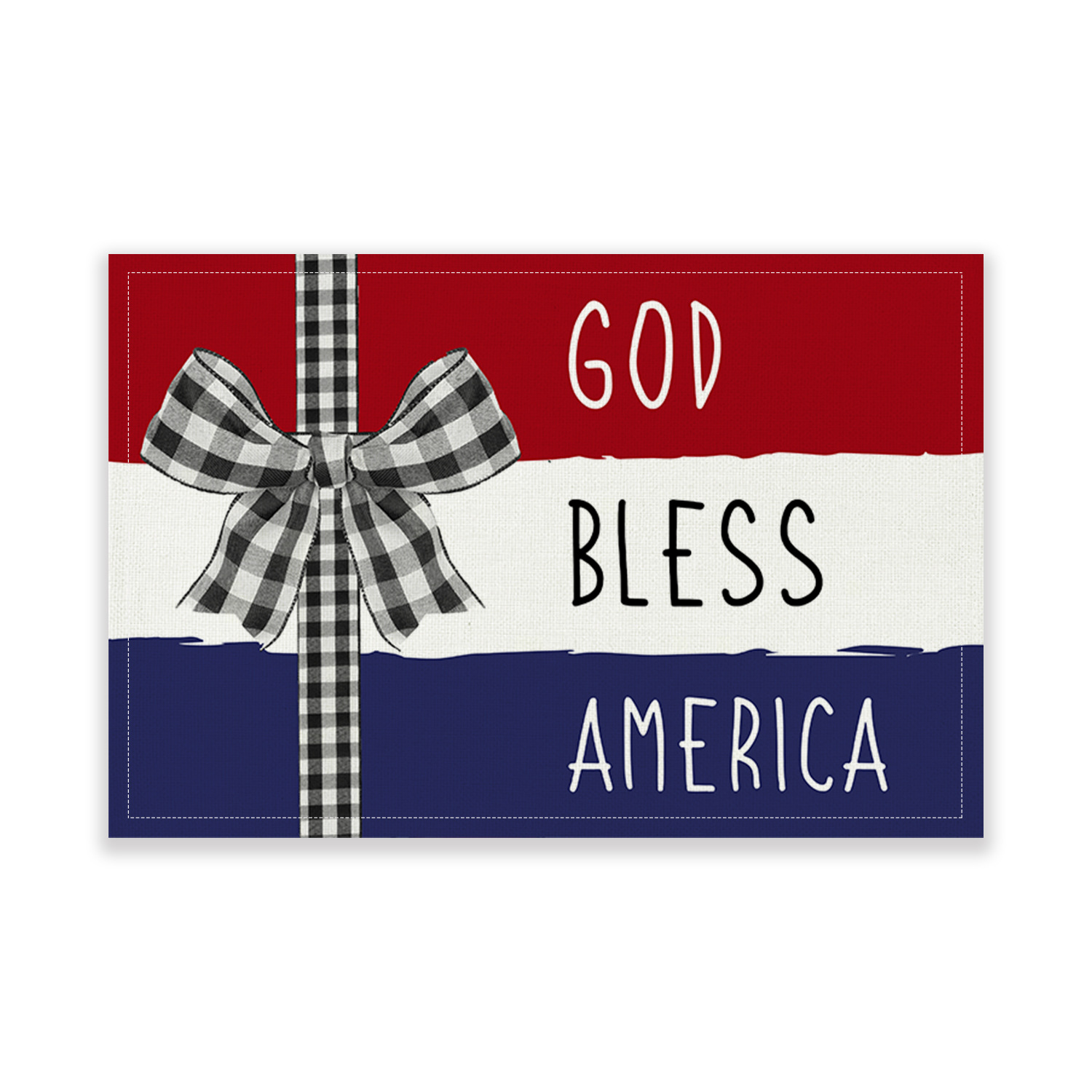 Picture of Independence Day placemat table insulation napkin waterproof household rectangular table mat anti-scald mat heat insulation mat cross-border