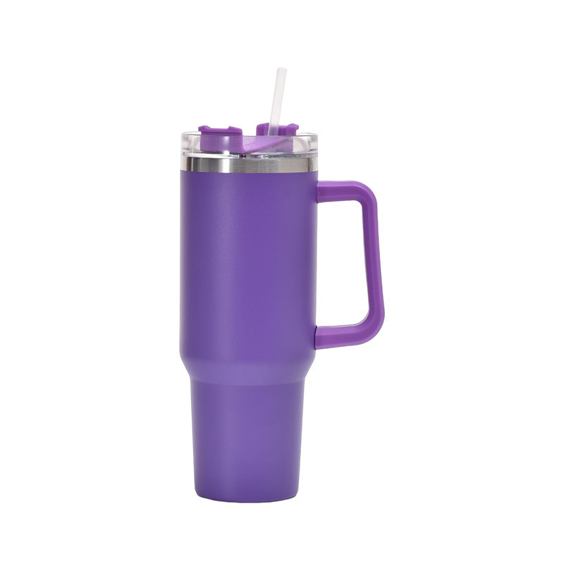 Picture of Cross-border 40oz generation second generation car cup 304 stainless steel handle thermos cup large capacity straw ice cup