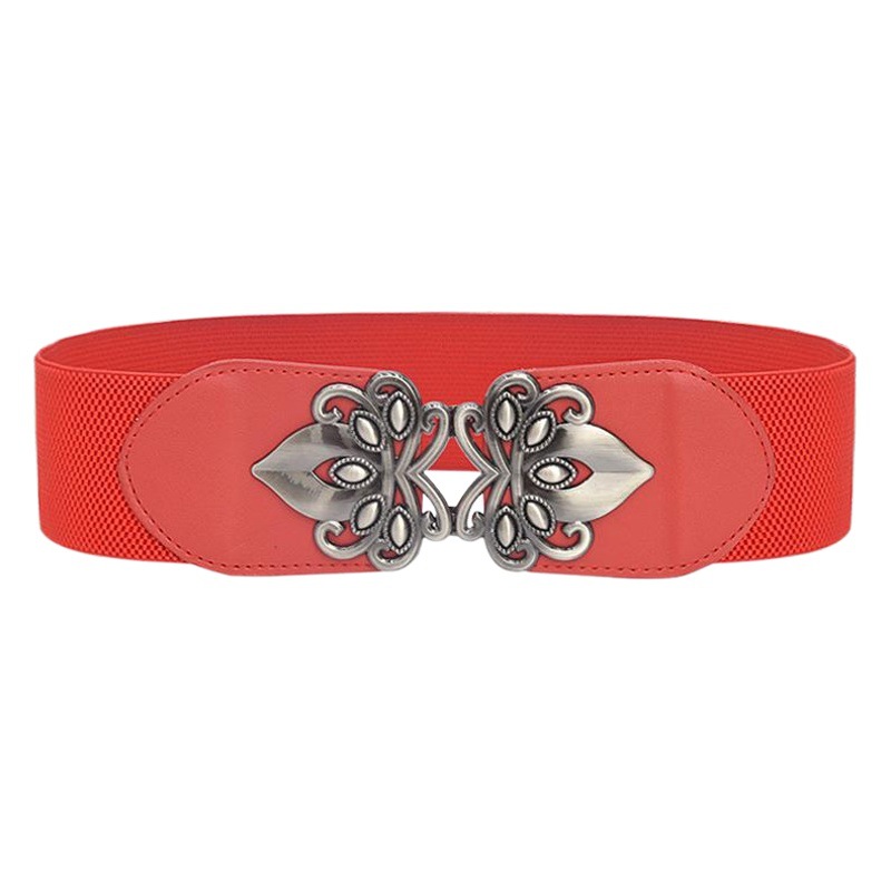 Matching Dress Fashion Women's Wide Waist Seal Elastic Elastic Belt All-match Women's Wide Waist