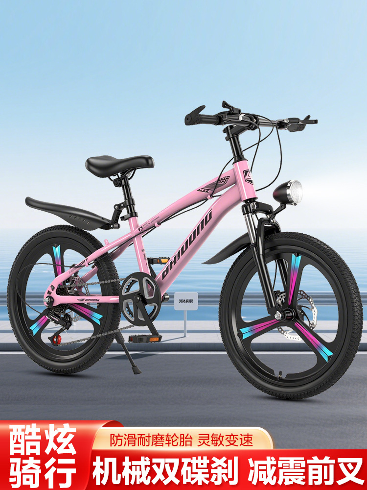 New student bike: Pingxiang Bicycle Base, 18-inch children's bicycle, 8-15 years old, student bike, gear disc brake