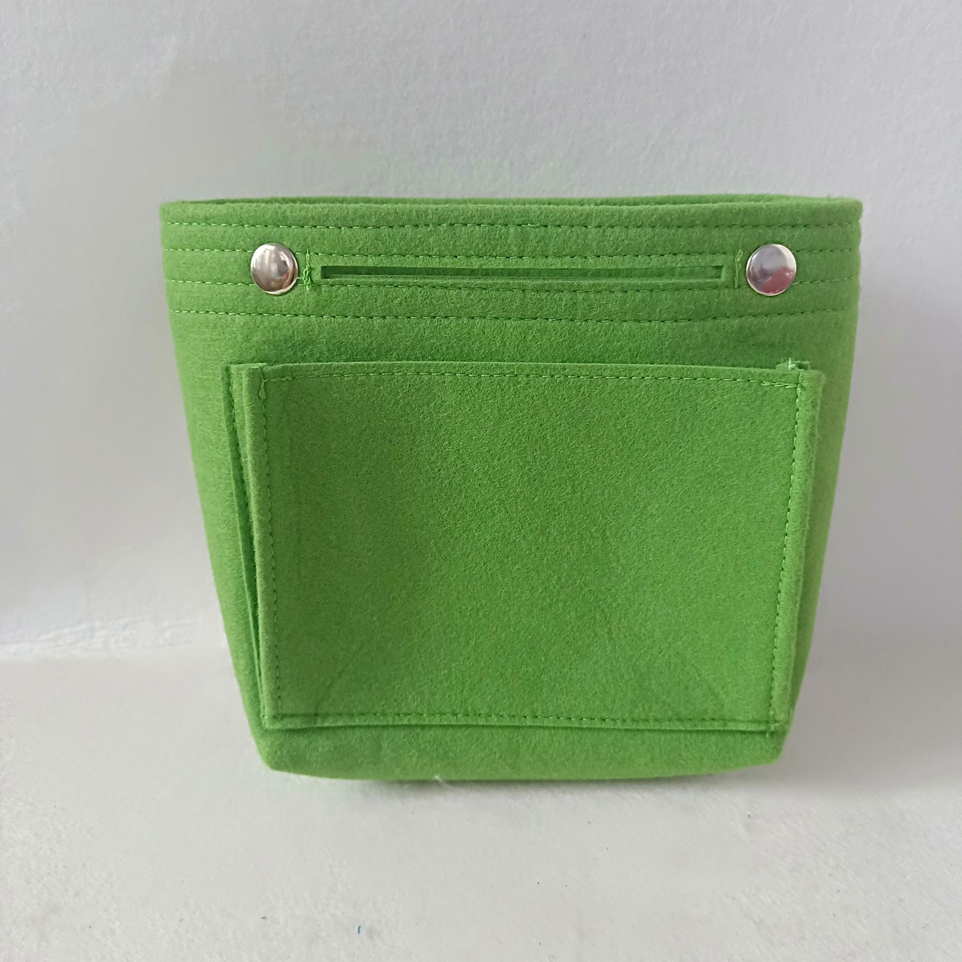 Picture of Factory wholesale felt cosmetic bag multi-functional Women's Travel liner bag large capacity felt snap storage bag