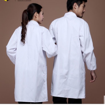 Picture of In-Stock Long-Sleeve and Short-Sleeve White Lab Coats, Thickened Version for Men and Women, Laboratory Physician Uniforms, Doctor White Coats, Thick