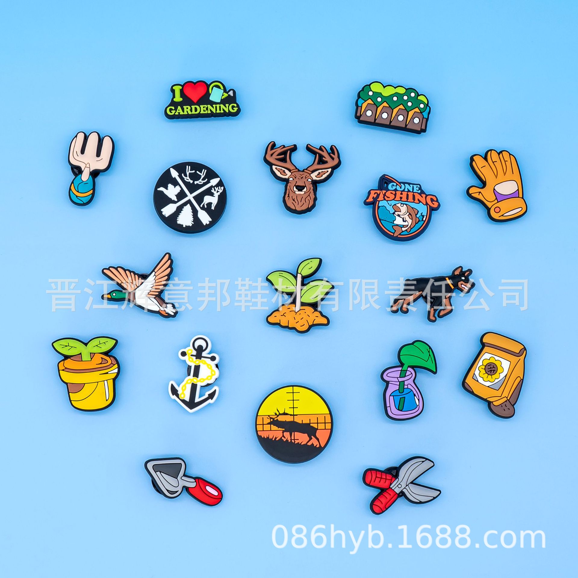 Cross-Border Outdoor Adventure Camping Clogs Accessories Shoe Charms Clog Shoe Charms Shoe Buckle Bag Decoration Accessories DIY Ornaments