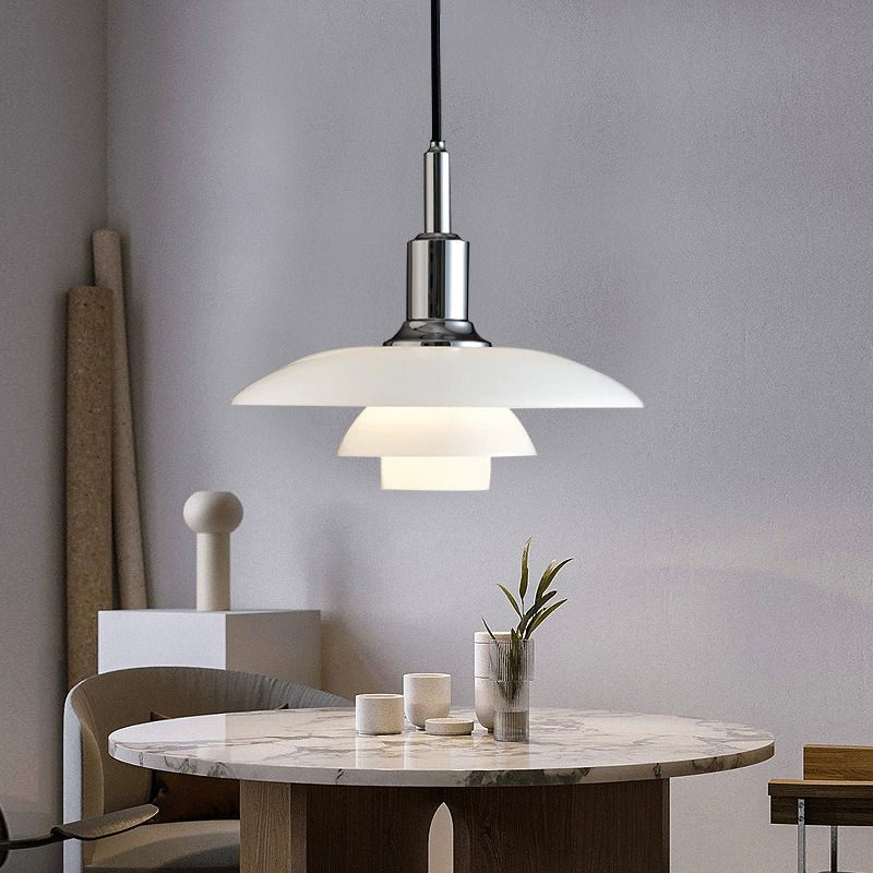 Picture of Nordic Creative Designer Glass Chandelier Advanced Sense Bedroom Restaurant Hotel Homestay Light Luxury Decorative Bar Table Lamp