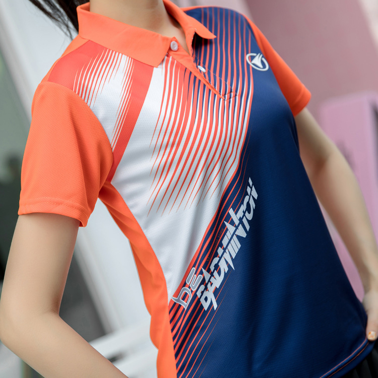 Picture of Badminton clothing men's suit women's running fitness sportswear short-sleeved T-shirt breathable quick-drying spring and summer one-piece delivery