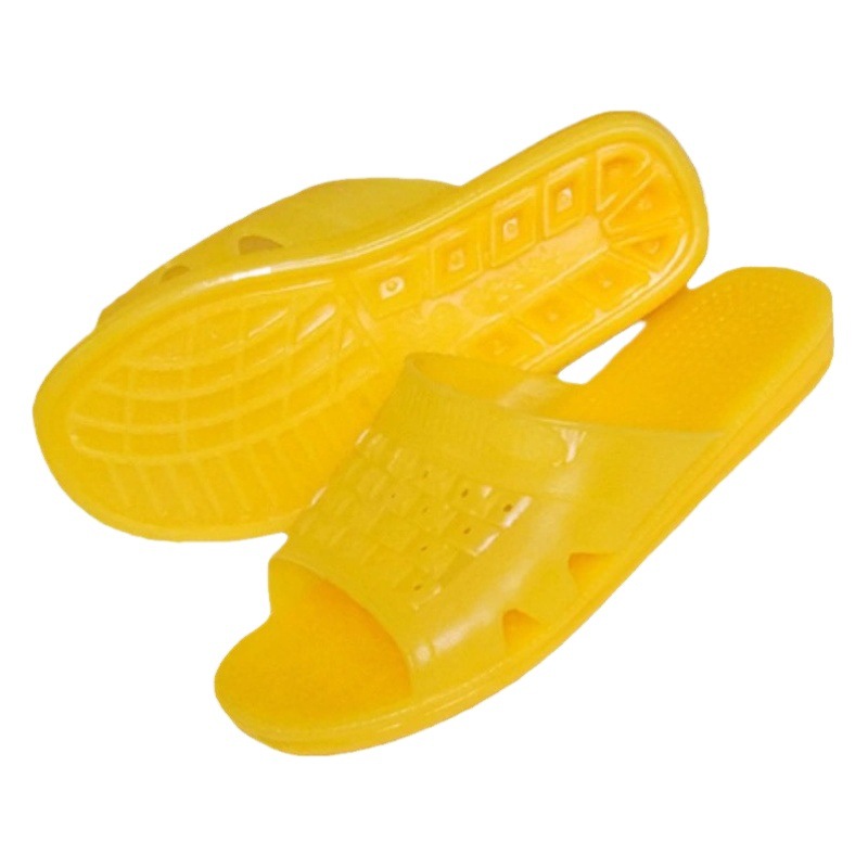 Vietnamese Raw Rubber Slippers for Men, Indoor Bathroom Non-Slip Soft-Soled Home Slippers for Middle-Aged and Elderly, with Beef Tendon Soles