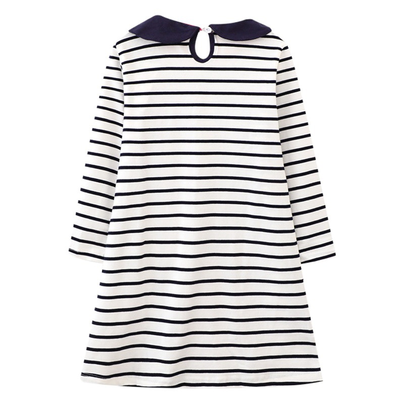 Picture of Children's dress summer new European and American children's clothing strip meimei love girls dress knitted children's skirt distribution generation