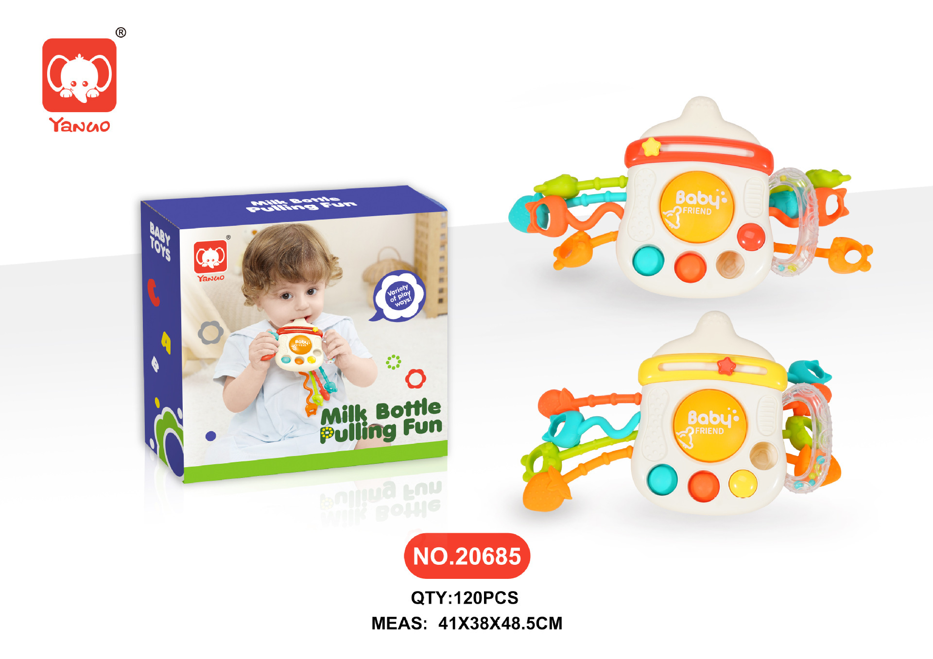 Picture of Baby Toy Bottle Lala Le Baby Smoke 0-1 Year Old Educational Early Education for More than 6 Months Teeth Cross Border