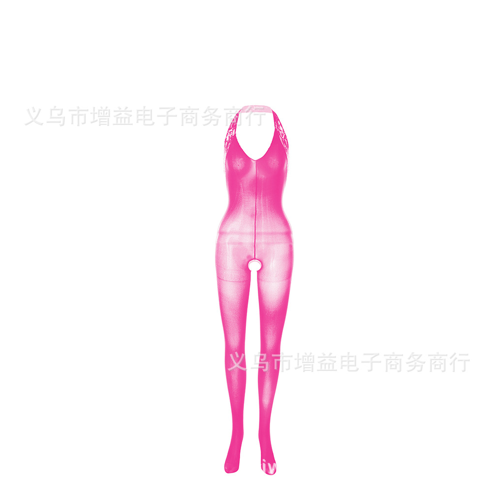 Picture of New Sexy One-piece Stockings Lace Neck Uniform Temptation Sexy Stockings Underwear Pajamas
