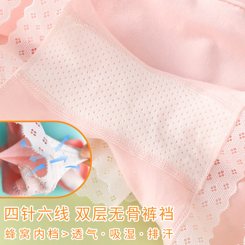 Picture of Girls' Safety Shorts and Underwear Two-In-One Anti-Exposure Children's Leggings Integrated Summer Thin Pure Cotton Crotch