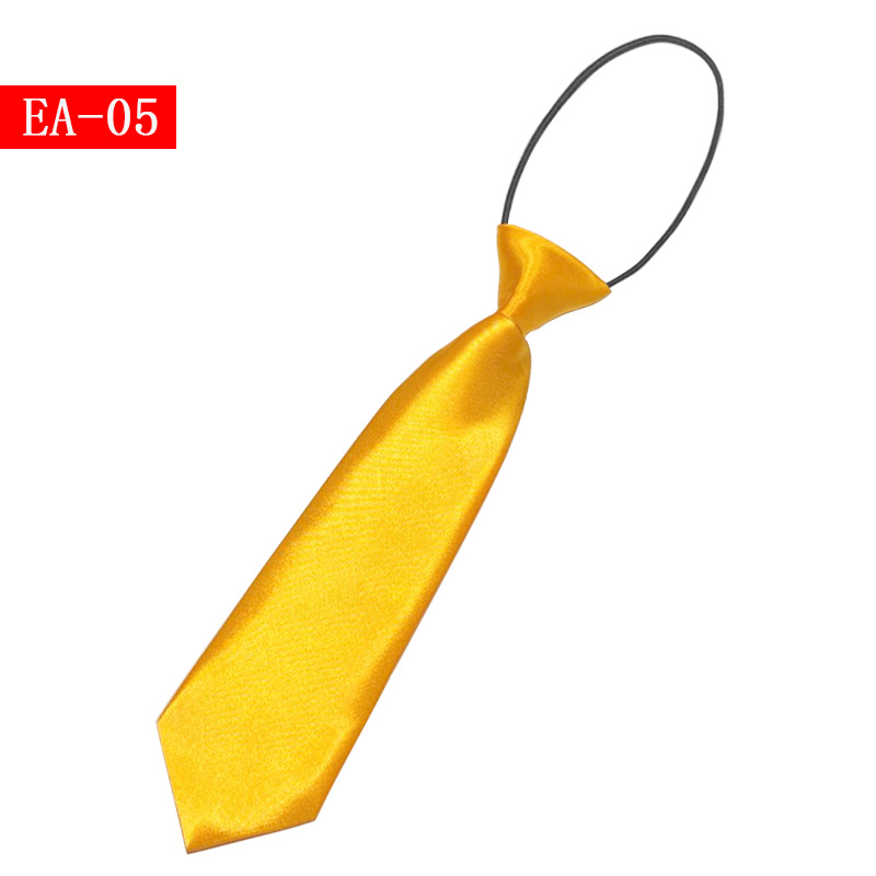 Picture of Children's solid color small tie boys and girls plain color short elastic belt baby children's children Primary School students Shengzhou manufacturers