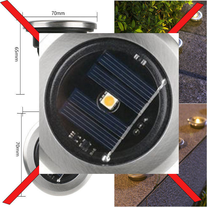 Picture of New Solar Underground Lamp Lawn Lamp Solar Floor Lamp Waterproof Outdoor Villa Landscape Home Garden Plug-In