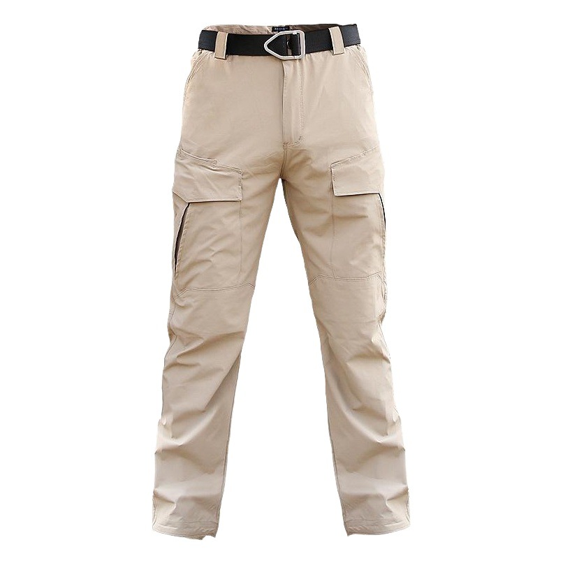 Archon Outdoor Quick-drying Pants Men's Summer Thin Breathable Stretch Slim-fit Military Fan Tactical Pants Mountaineering Pants Crockwear Pants