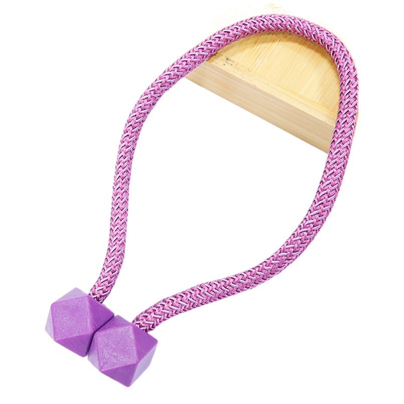 Cross-border Wholesale Creative Rubik's Cube Magnetic Buckle Punch-free Pair Pack Simple Curtain Buckle Tying Rope Accessories Curtain Strap