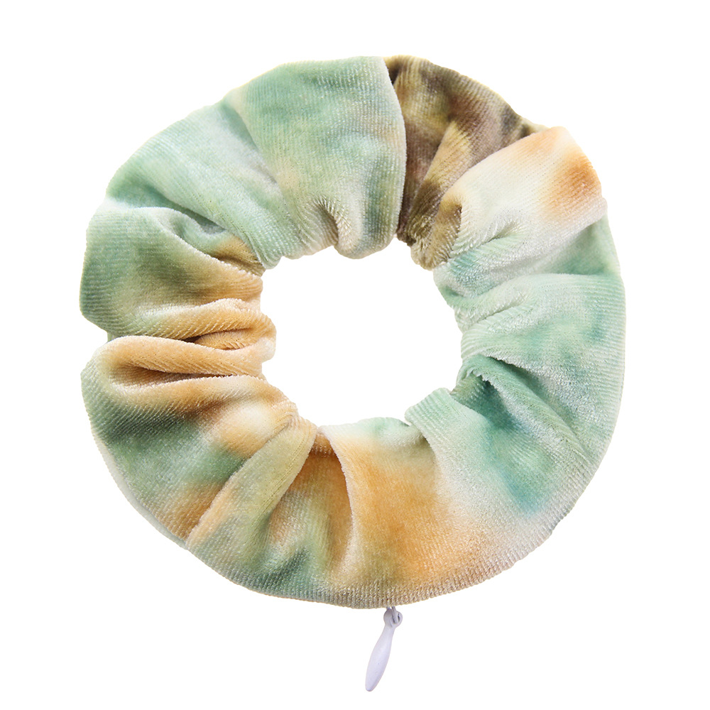 Picture of European and American Tie-Dye Korean Velvet Zipper Hair Band Cross-Border E-Commerce Amazon Aliexpress Headband Wholesale 46 Colors