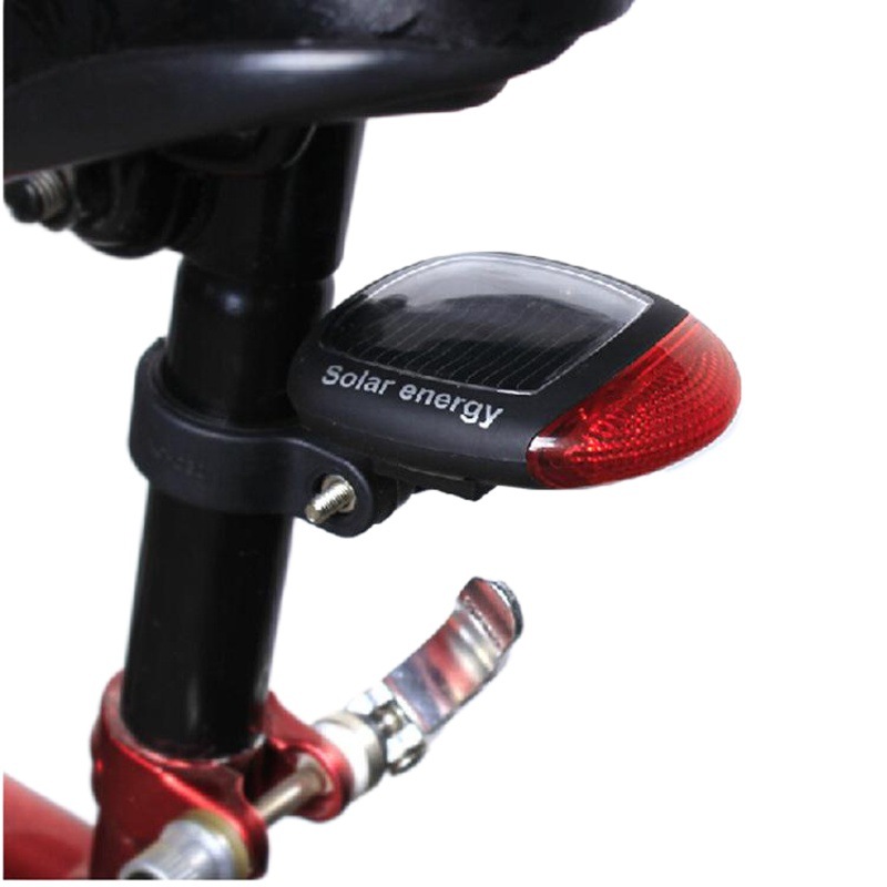 Bicycle Tail Light Solar Warning Light Led Waterproof Set Cycling Equipment Mountain Bike Accessories