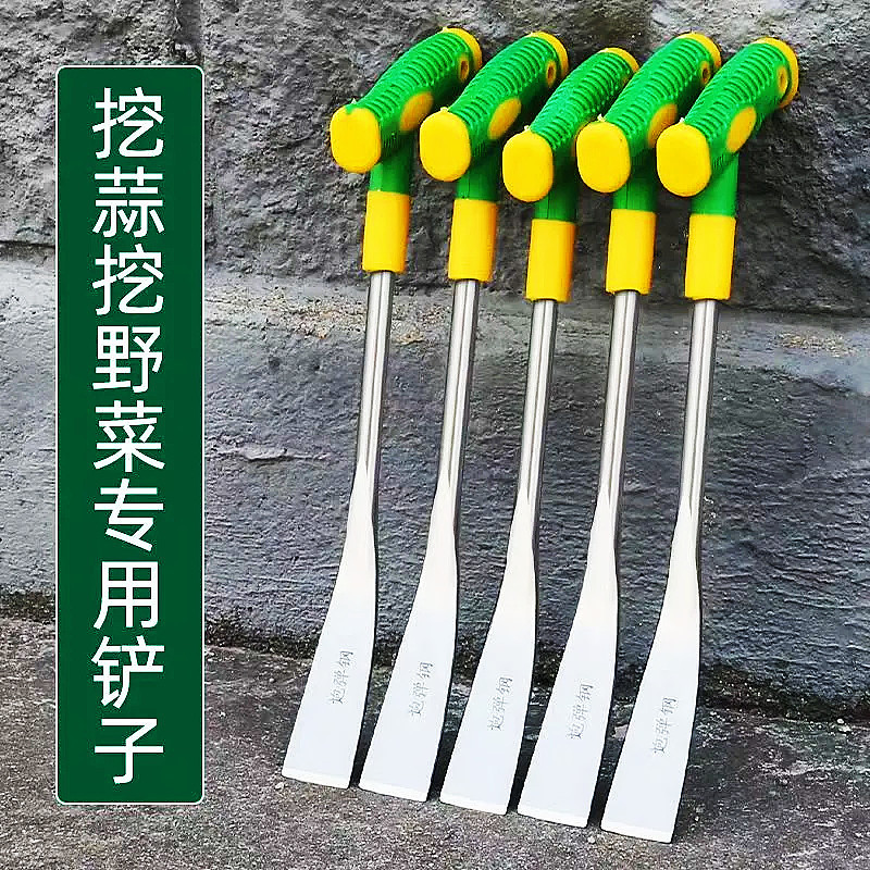Shovel gardening shovel shepherd's purse farm tools flower weeding hoe tool home outdoor wild vegetable digging artifact forging weeding