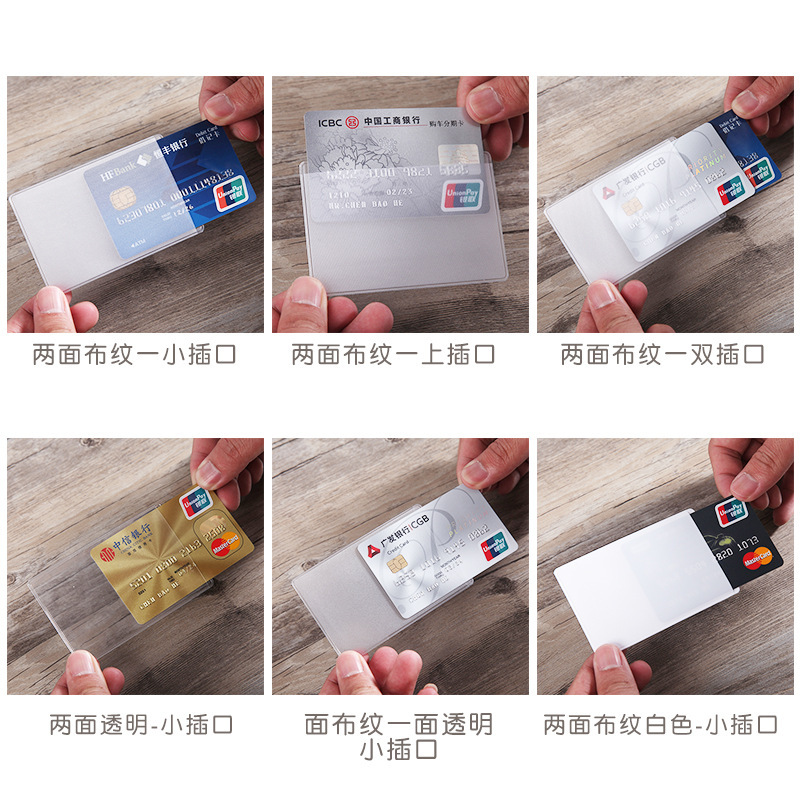 Picture of Pvc Transparent Card Holder Id Card Holder Id Card Protective Cover Bus Card Holder Card Film Card Holder Small Card Holder