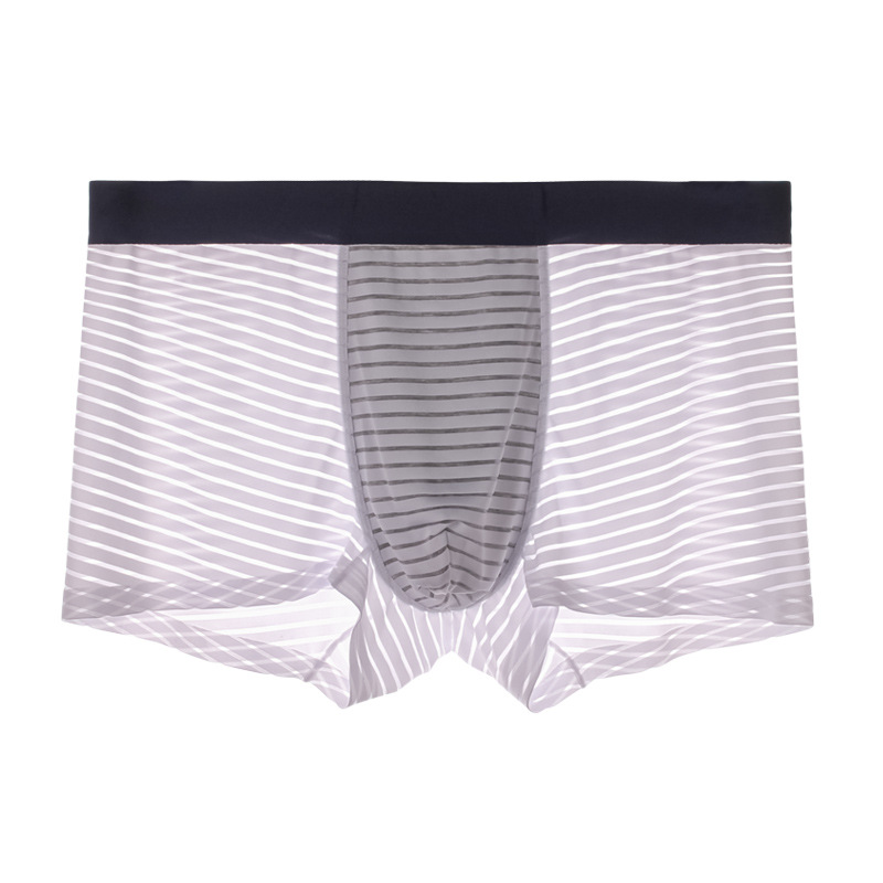 Picture of Olympic Mesh Men's Underwear Men's Ice Silk Seamless Boxer Briefs Thin Seamless Summer Breathable Boxer Briefs