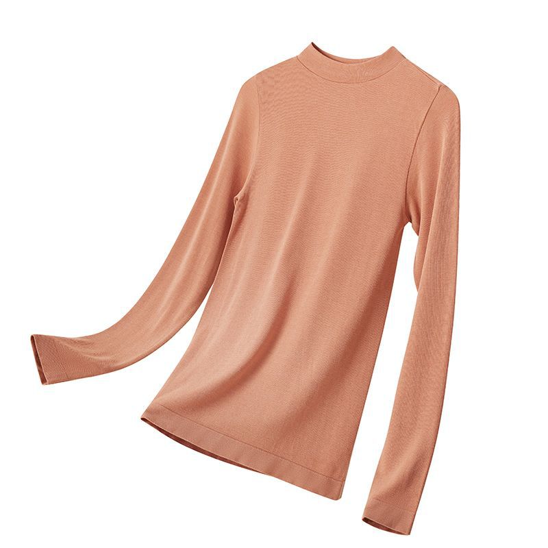 Picture of 2022 Autumn and Winter Sheep Wool Velvet Heating Fiber Thermal Underwear Women's Crewneck Small Collar Slim-fit Autumn Clothes