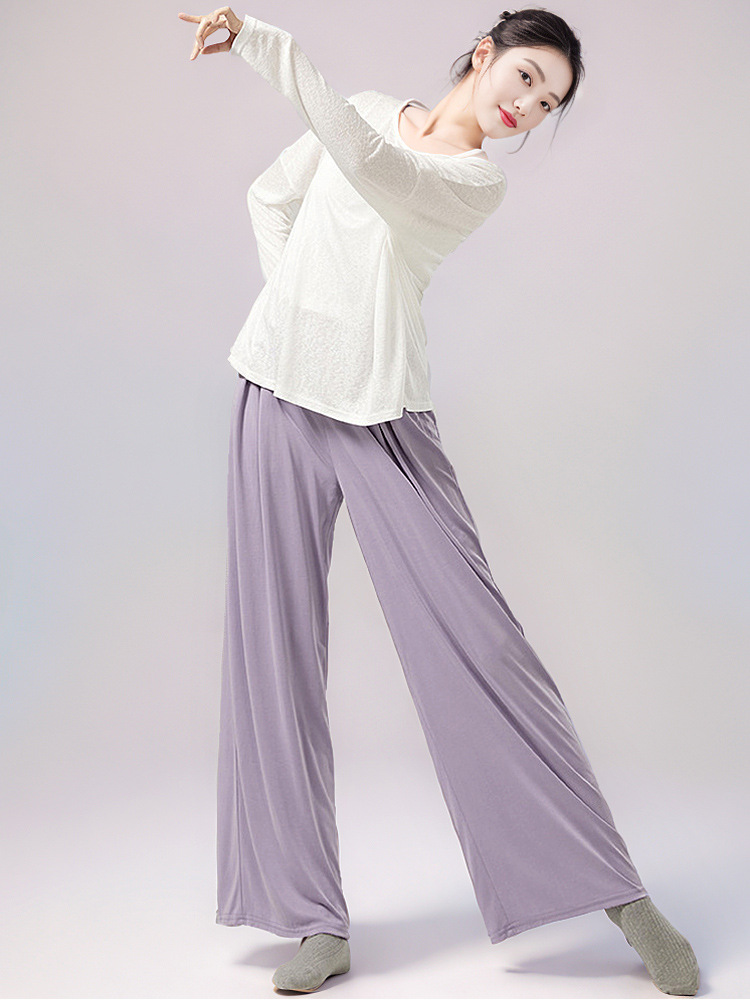 Picture of Classical Dance New Loose Dosing Straight Leg Pants Modern Dance Clothing Adult Body Practice Clothing Women's Pants