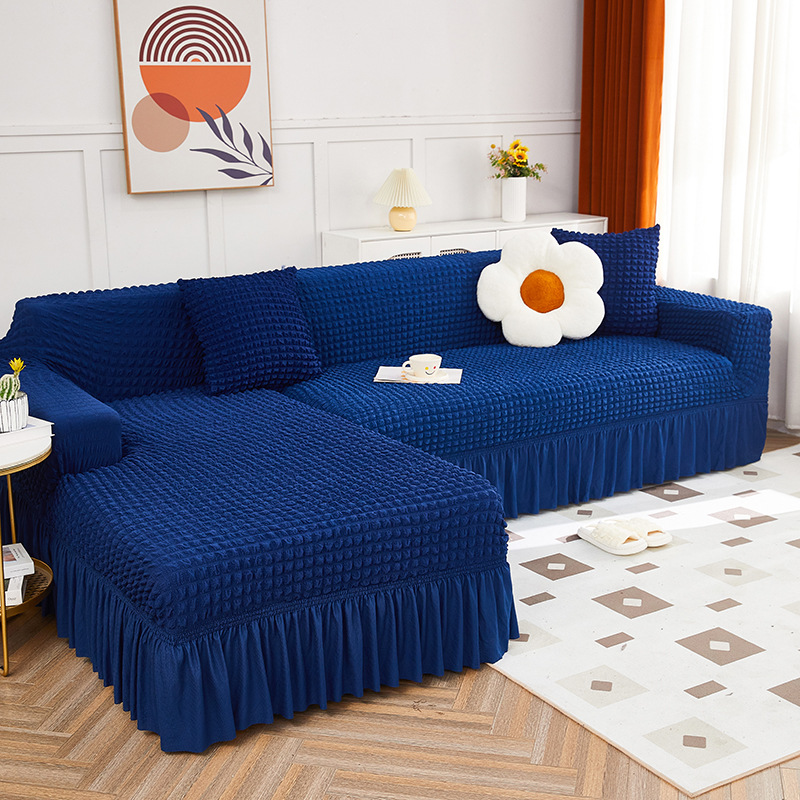 Picture of Thickened stretch seersucker lace sofa cover cover for imperial concubine single double combination sofa cover all-inclusive non-slip