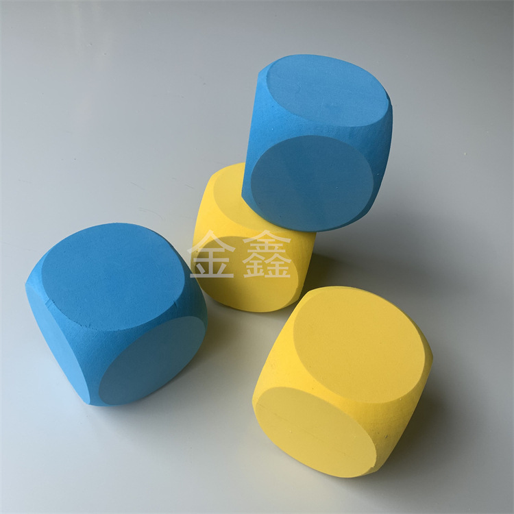 EVA grinding square dice EVA color game sieve printing letter number sponge dice fillet dice