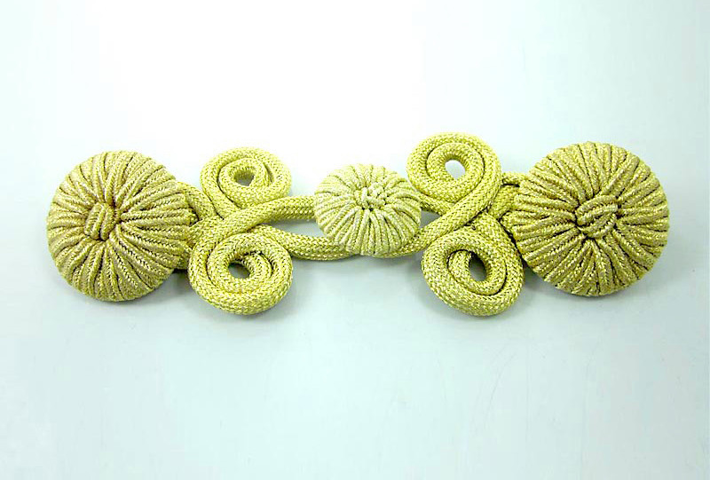 Handmade buckle golden silk thread Tang suit cheongsam buckle clothing decorative thread buckle