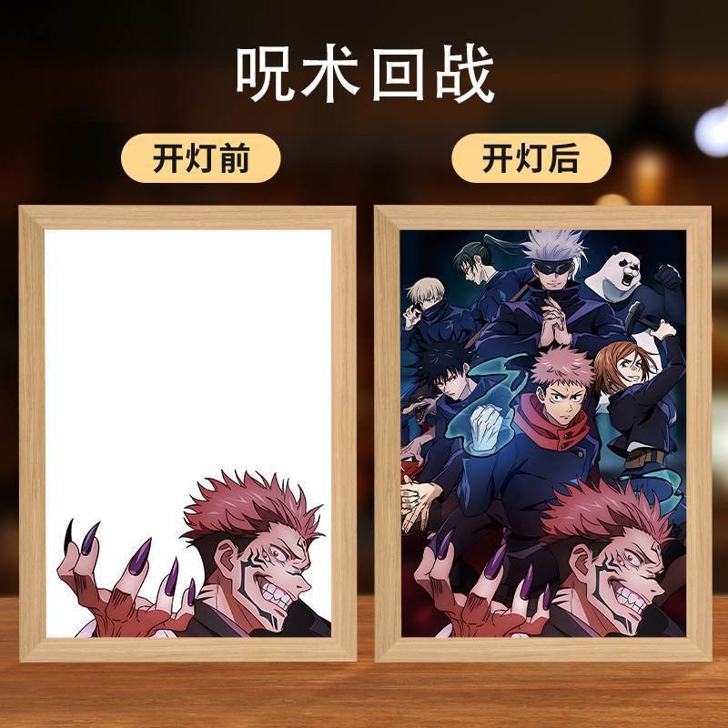 Picture of Spell Return Gojo Satoru Xia Youjie Light Painting Animation Two-Dimensional Bone Worker Creative Night Light Setup