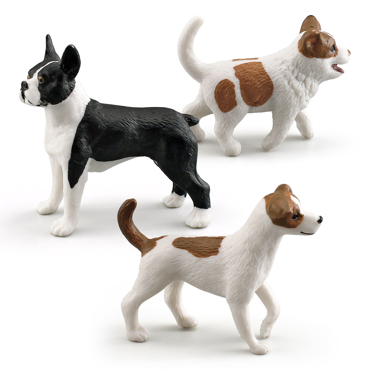 Picture of Simulation Jack Russell terrier puppy Boston terrier French bullfight Wolf Dog Pet Dog Animal model ornaments