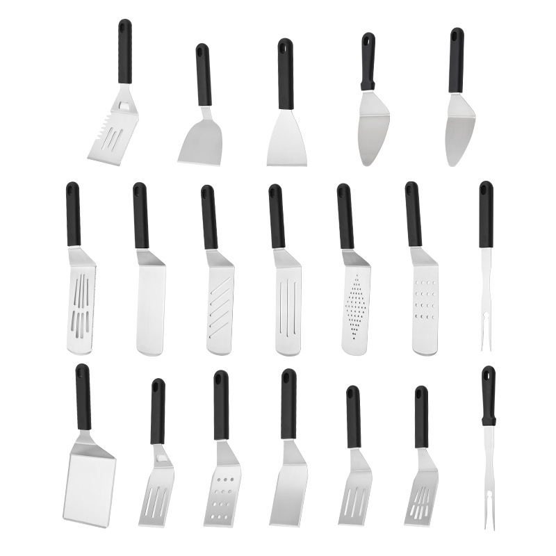 Picture of Cross-border Stainless Steel Cooking Shovel Barbecue Tool Fried Steak Steak Pizza Iron Plate Barbecue Fried Fish Pancake Shovel