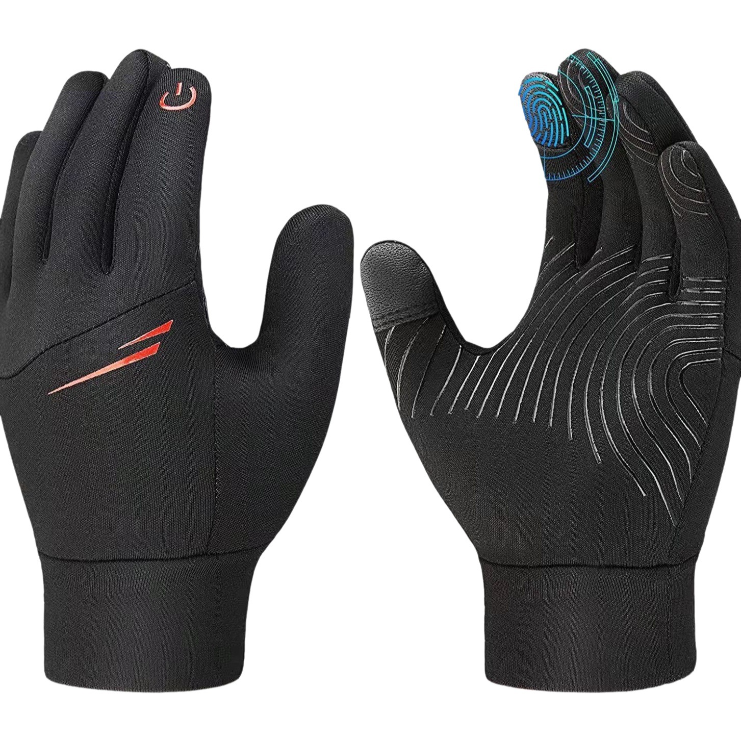 Strict selection of children's cycling gloves warm non-slip waterproof touch screen outdoor sports skiing full finger gloves