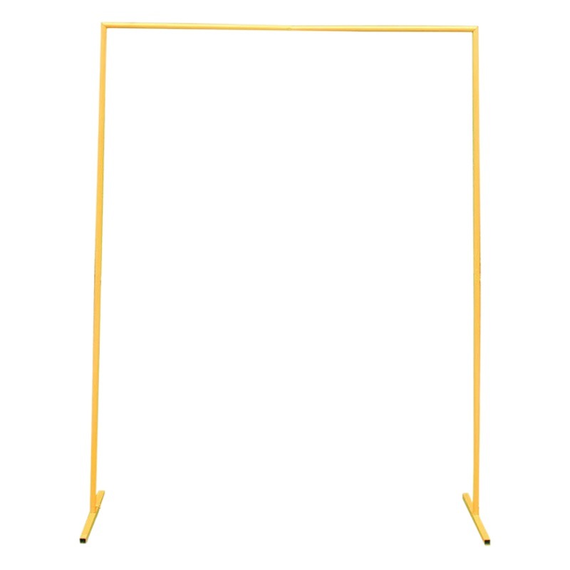 Props Stage Backdrop Stand Background Iron Art Decorative Flower Stand Golden Arch Wedding Square Iron Frame Iron Art Flower Stand