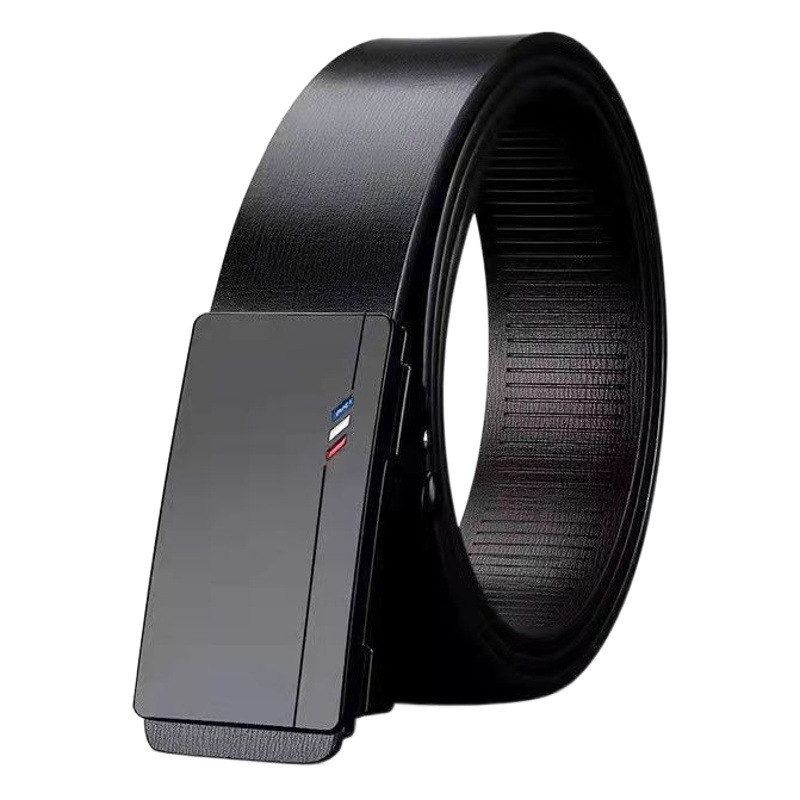 New Men's Belt Inner Wear 94 Pattern Toothless Automatic Buckle Belt Men's Fashion Versatile Business Trouser Belt Wholesale