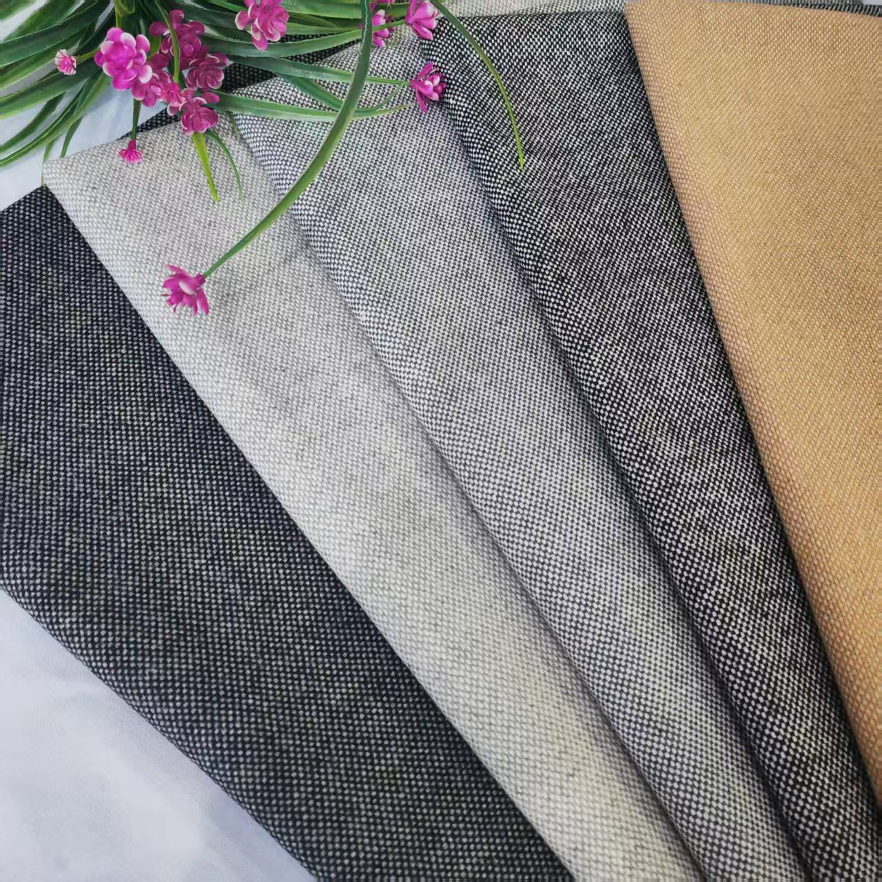 Shaoxing Manufacturer's Ready-Made Double Warp and Weft Autumn and Winter Steel Flower Coat, Suit, Fashion Shoes, Hats, Bags, Coarse Woolen Cloth